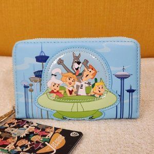 Loungefly The Jetsons Spaceship Character Zip Around Wallet NEW